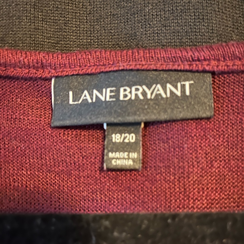 Lane Bryant Women’s Deep Burgundy Top - Picture 6 of 6